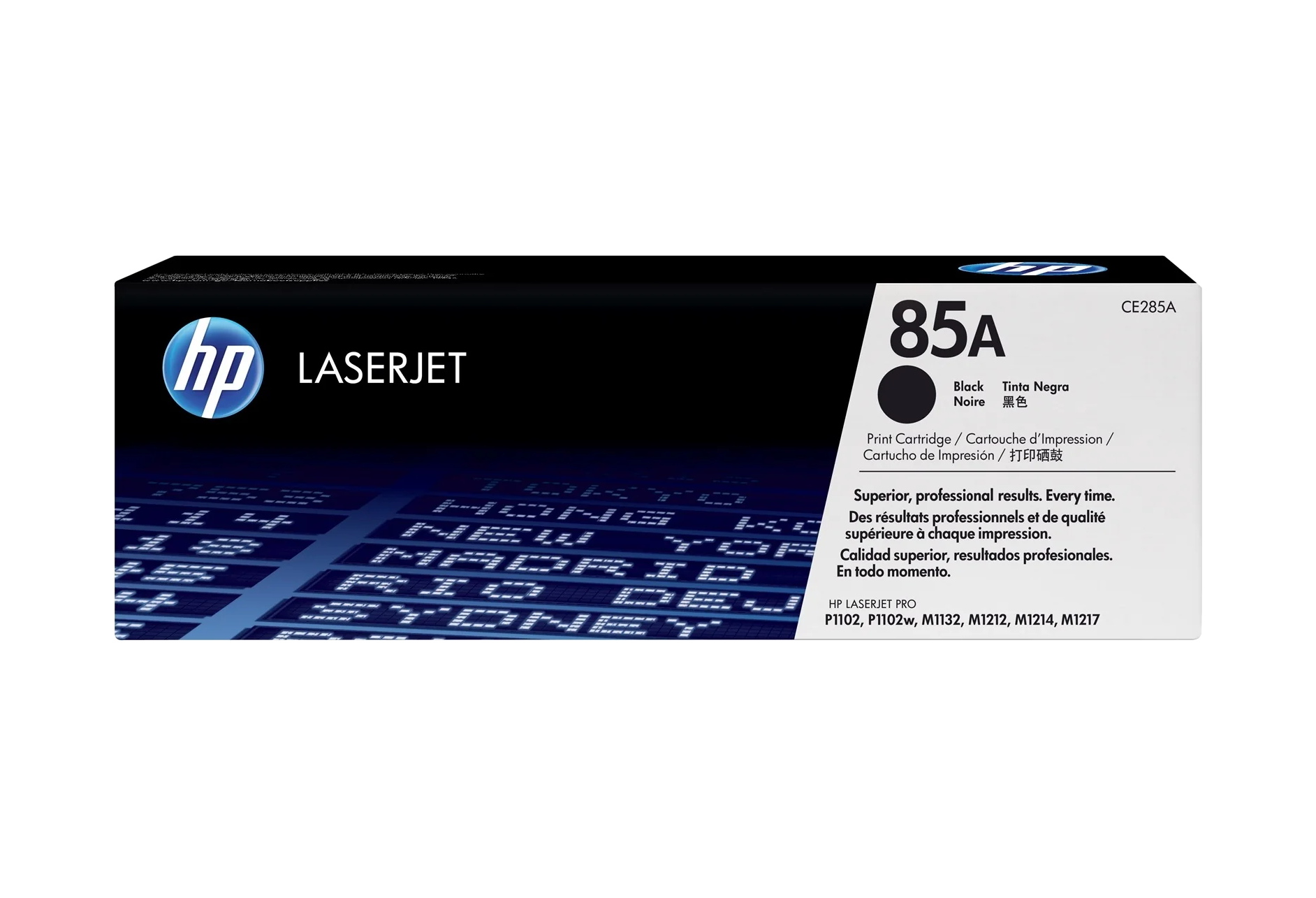 HP 85A Black Toner Cartridge | Works with HP LaserJet Pro P1102, P1109 Series, HP LaserJet Pro MFP M1212, M1217 Series | CE285A