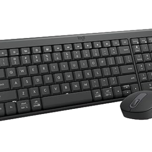 Logitech MK250 Bluetooth Wireless Keyboard and Mouse Combo - Graphite | Bluetooth connection only, compact keyboard with number pad, small ambidextrous M196 mouse with 3 non-customizable buttons